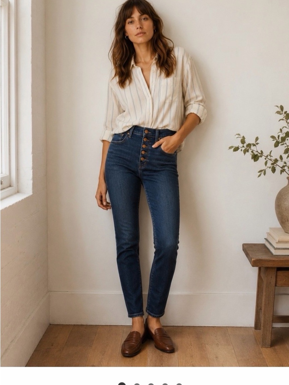 Madewell High-Rise Button-Fly Women’s Jeans - Dark Blue